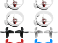 RakonHeli Blade Inductrix 31mm 4 Blade Propeller (4 pack) Colour choice